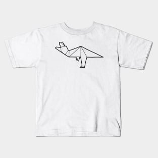 Origami T-Rex Kids T-Shirt